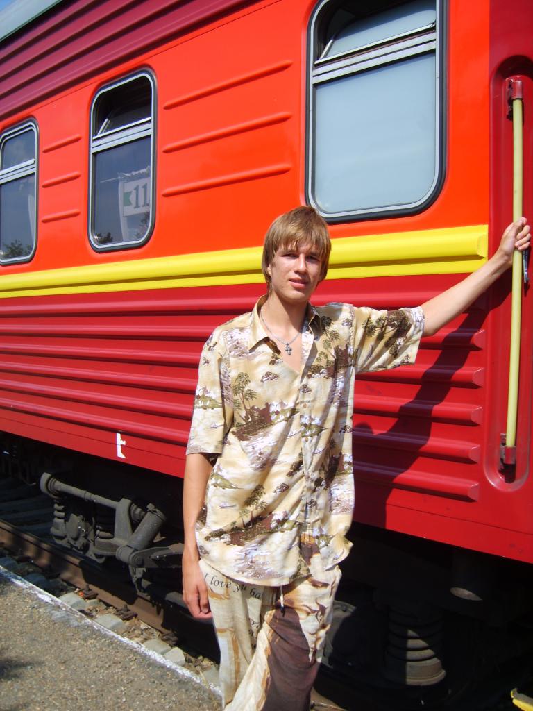 В поезде!